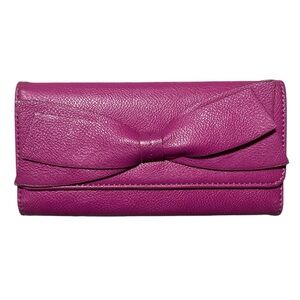 Nine West Pink and Purple Wallet Sleek Design
